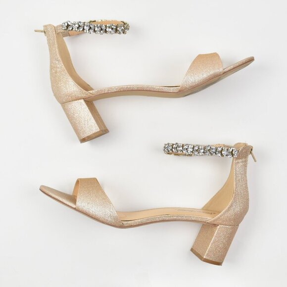 Badgley Mischka Shoes - Badgley Mischka American Glamour Catalina Open Toe Block Heel - 12